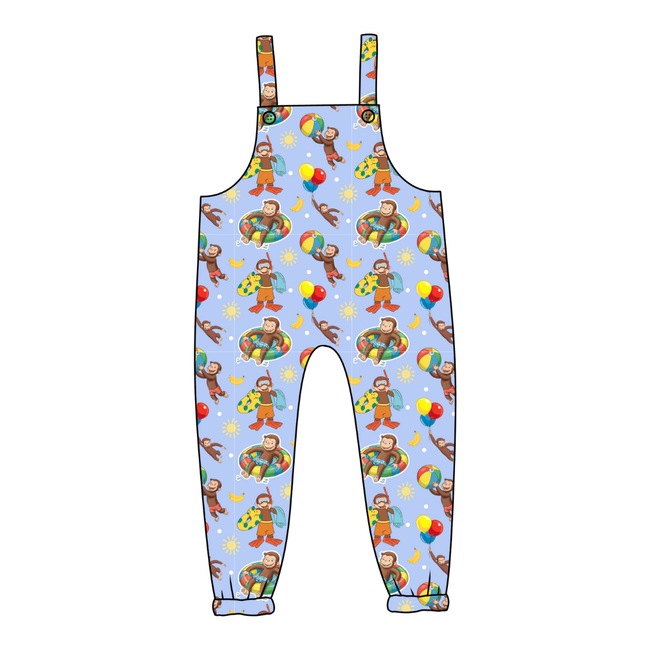 Monkey Around Echo Overalls - Knit - Pre Order