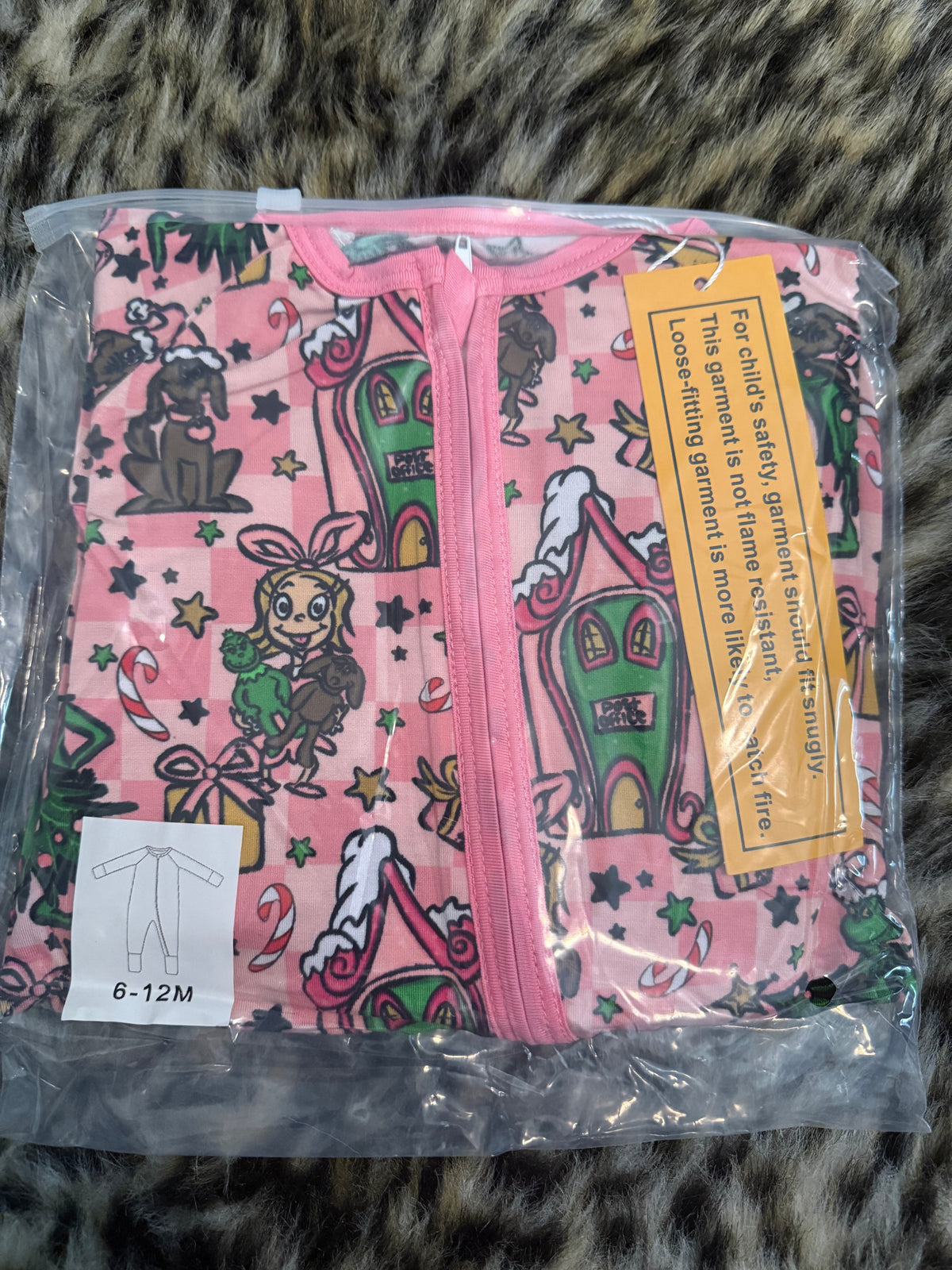 Cin Lou Pink - Bamboo - Ready to Ship Christmas