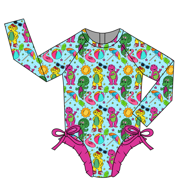 Backyard Adventures Layla Long Sleeve Ruffle Swim - Pre Order