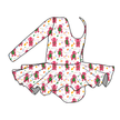 Dino Vintage Sheet Darling Long Sleeve Skirted Leo - Knit - Pre Order - Christmas Special