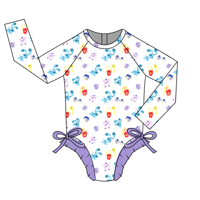 Clue Layla Long Sleeve Ruffle Swim - Pre Order