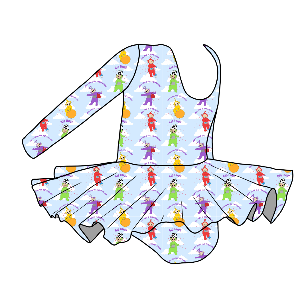 Big Hug - Grace Bamboo Long Sleeve Skirted Leotard - PRE ORDER