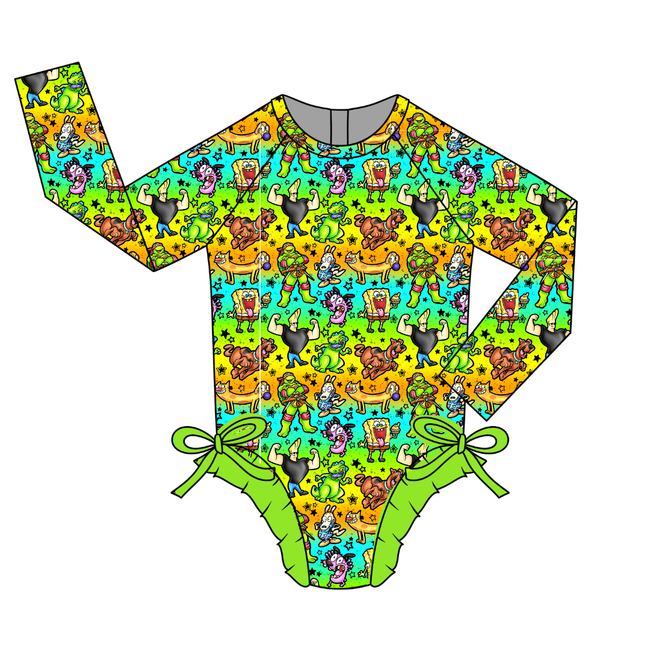 Cartoons Layla Long Sleeve Ruffle Swim - Pre Order