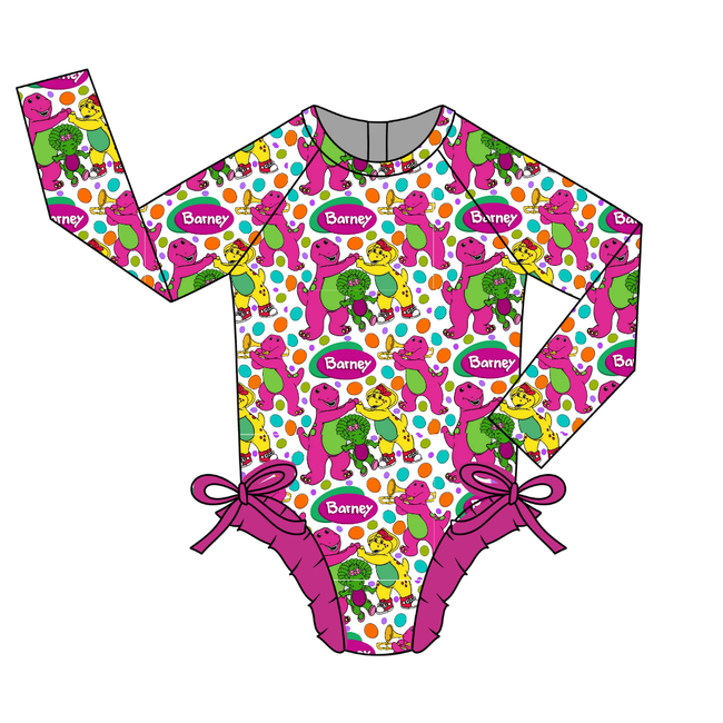 Gumdrops Layla Long Sleeve Ruffle Swim - Pre Order
