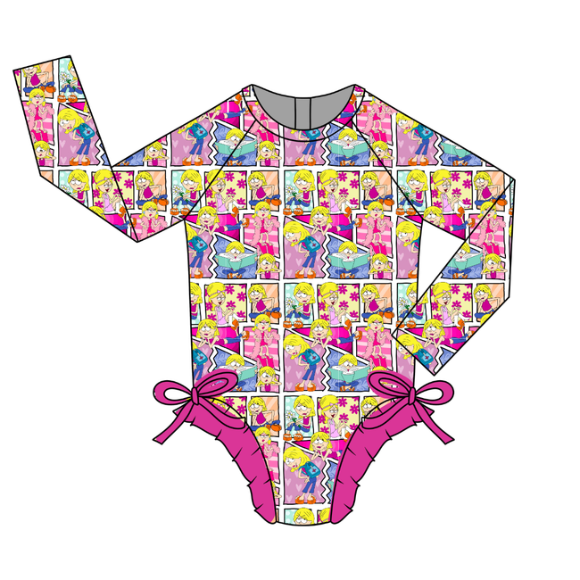 Lizzie Layla Long Sleeve Ruffle Swim - Pre Order
