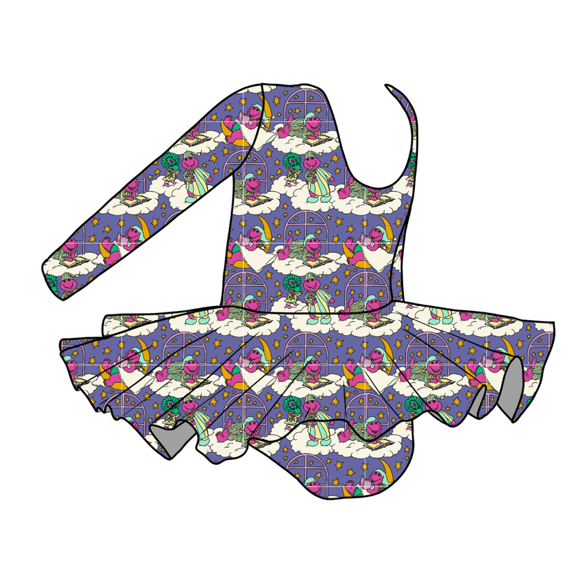 Sweet Dreams - Grace Bamboo Long Sleeve Skirted Leotard - PRE ORDER