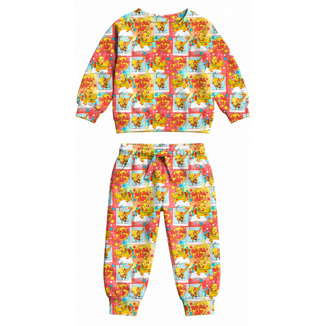 Retro Robot Adventures Flex Long Sleeve Jogger Set - PRE ORDER