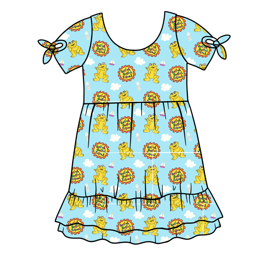 On the Island Serenity Short Sleeve Lounge Dress - PRE ORDER