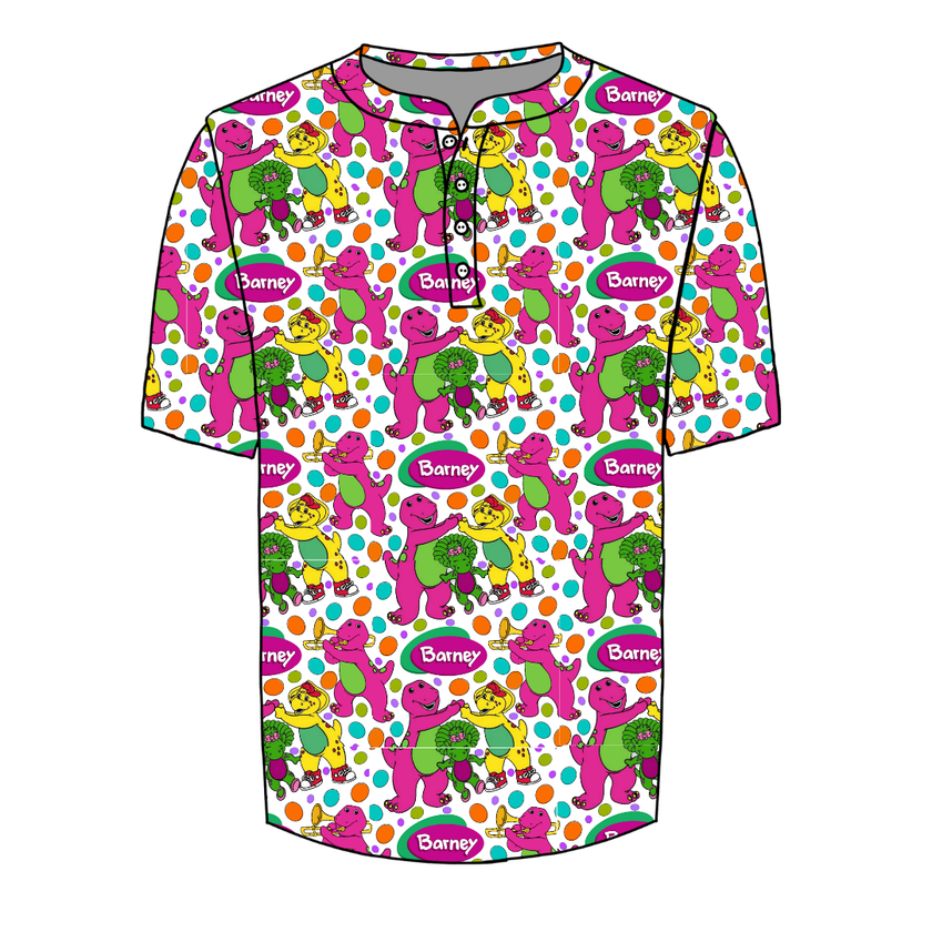Gumdrops Noah Half Button Tee - Knit - Pre Order
