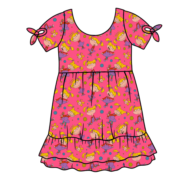 Angelic Serenity Short Sleeve Lounge Dress - PRE ORDER