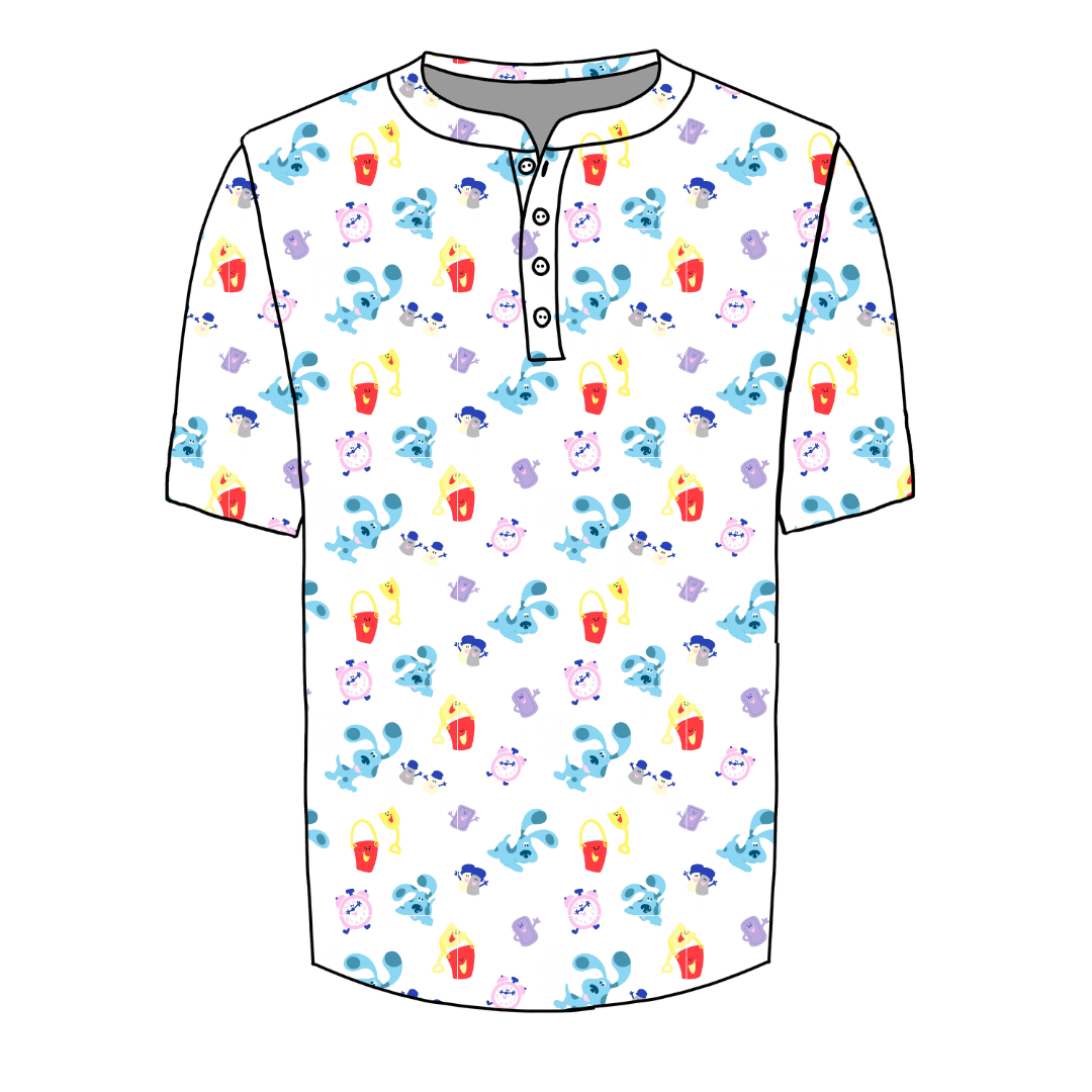 Clue Noah Half Button Tee - Knit - Pre Order