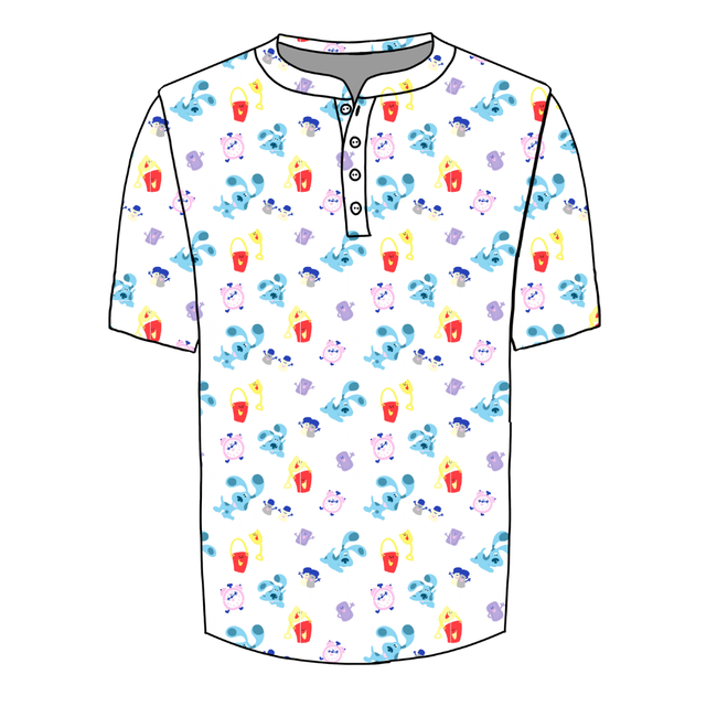 Clue Noah Half Button Tee - Knit - Pre Order