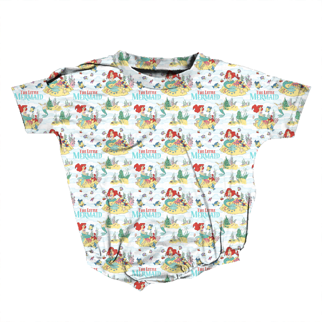 Mermaid Dreams - Opal Short Sleeve Bubble Bamboo - PRE ORDER