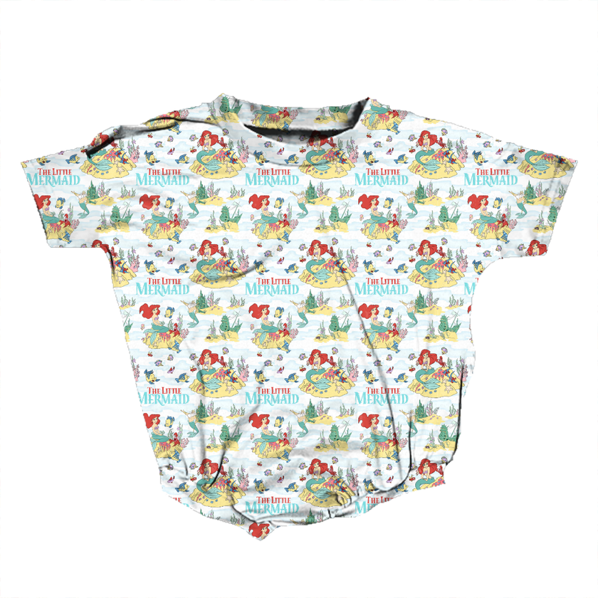 Mermaid Dreams - Opal Short Sleeve Bubble Bamboo - PRE ORDER