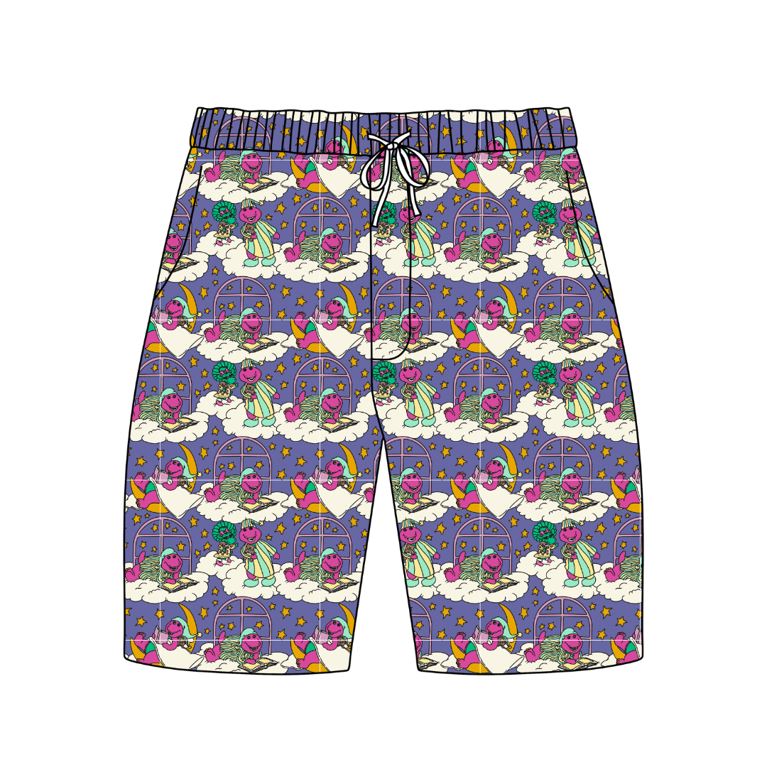 Sweet Dreams - Chill Extended Length Adult Pajama Bamboo Shorts - Pre Order