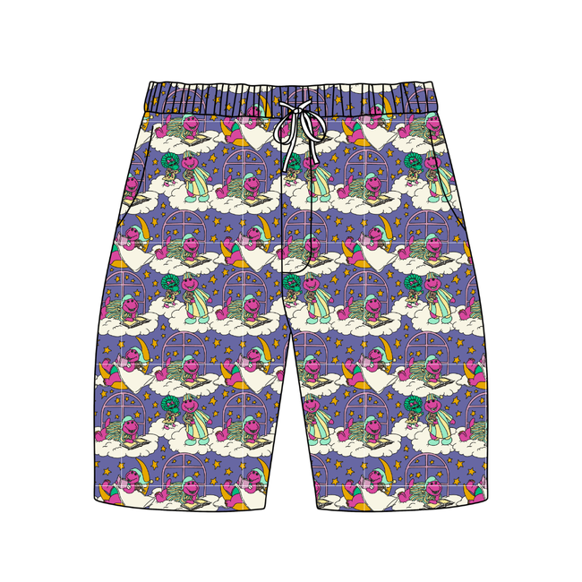 Sweet Dreams - Chill Extended Length Adult Pajama Bamboo Shorts - Pre Order