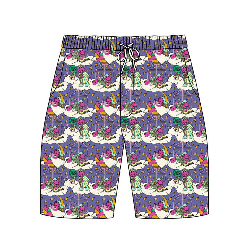 Sweet Dreams - Chill Extended Length Adult Pajama Bamboo Shorts - Pre Order