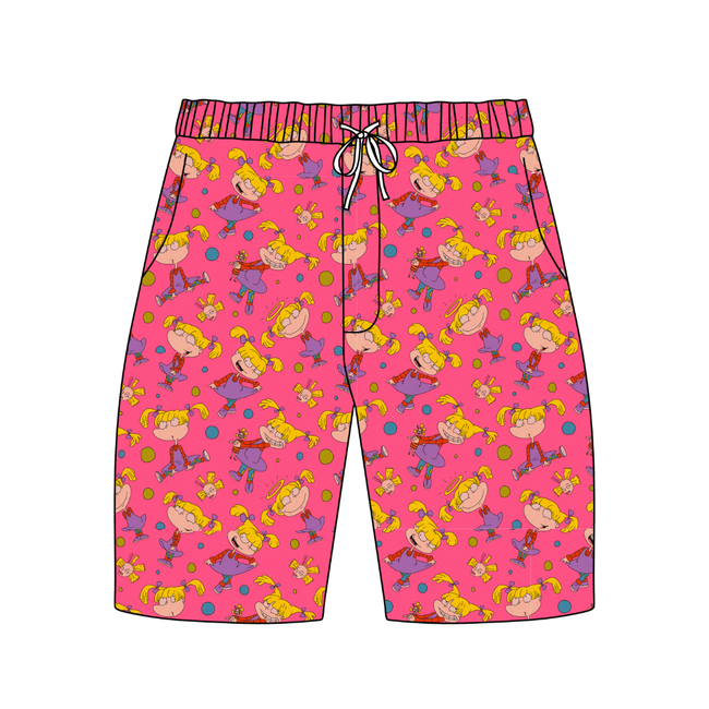Angelic - Chill Extended Length Adult Pajama Bamboo Shorts - Pre Order