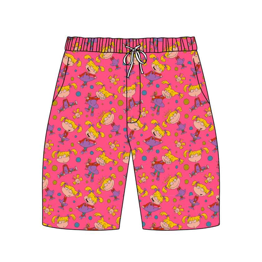 Angelic - Chill Extended Length Adult Pajama Bamboo Shorts - Pre Order