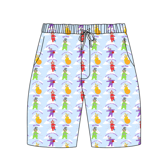 Big Hug - Chill Extended Length Adult Pajama Bamboo Shorts - Pre Order