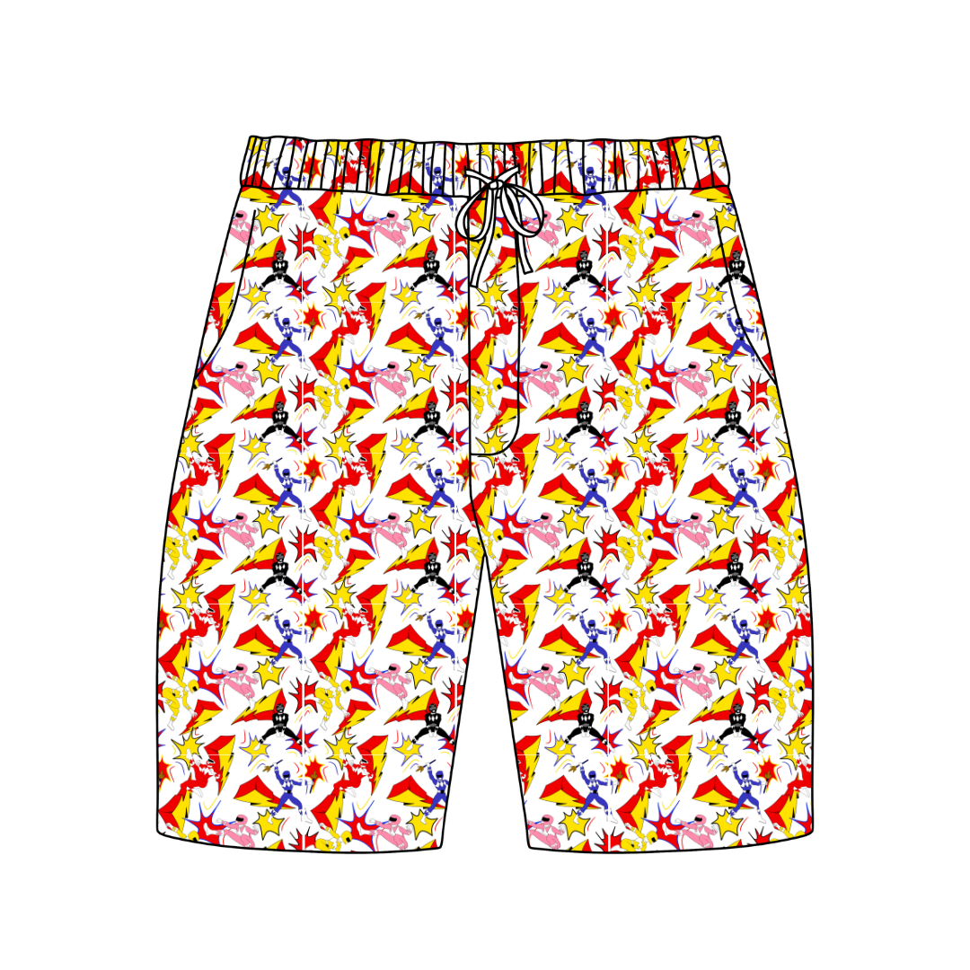 Ranger Dreams - Chill Extended Length Adult Pajama Bamboo Shorts - Pre Order