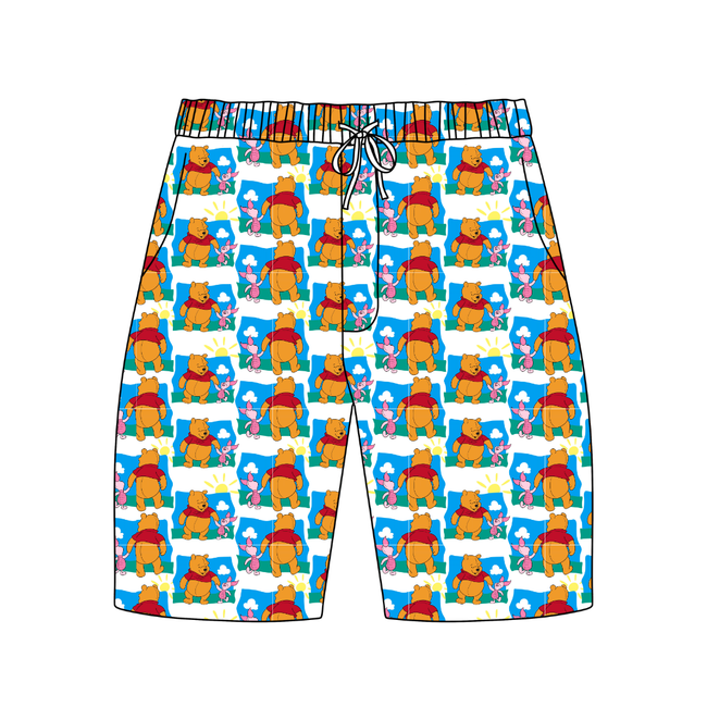 Best Friends  - Chill Extended Length Adult Pajama Bamboo Shorts - Pre Order