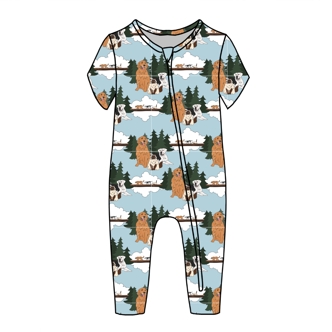 Homeward - Dandelion Short Sleeve Sleeper Bamboo - PRE ORDER