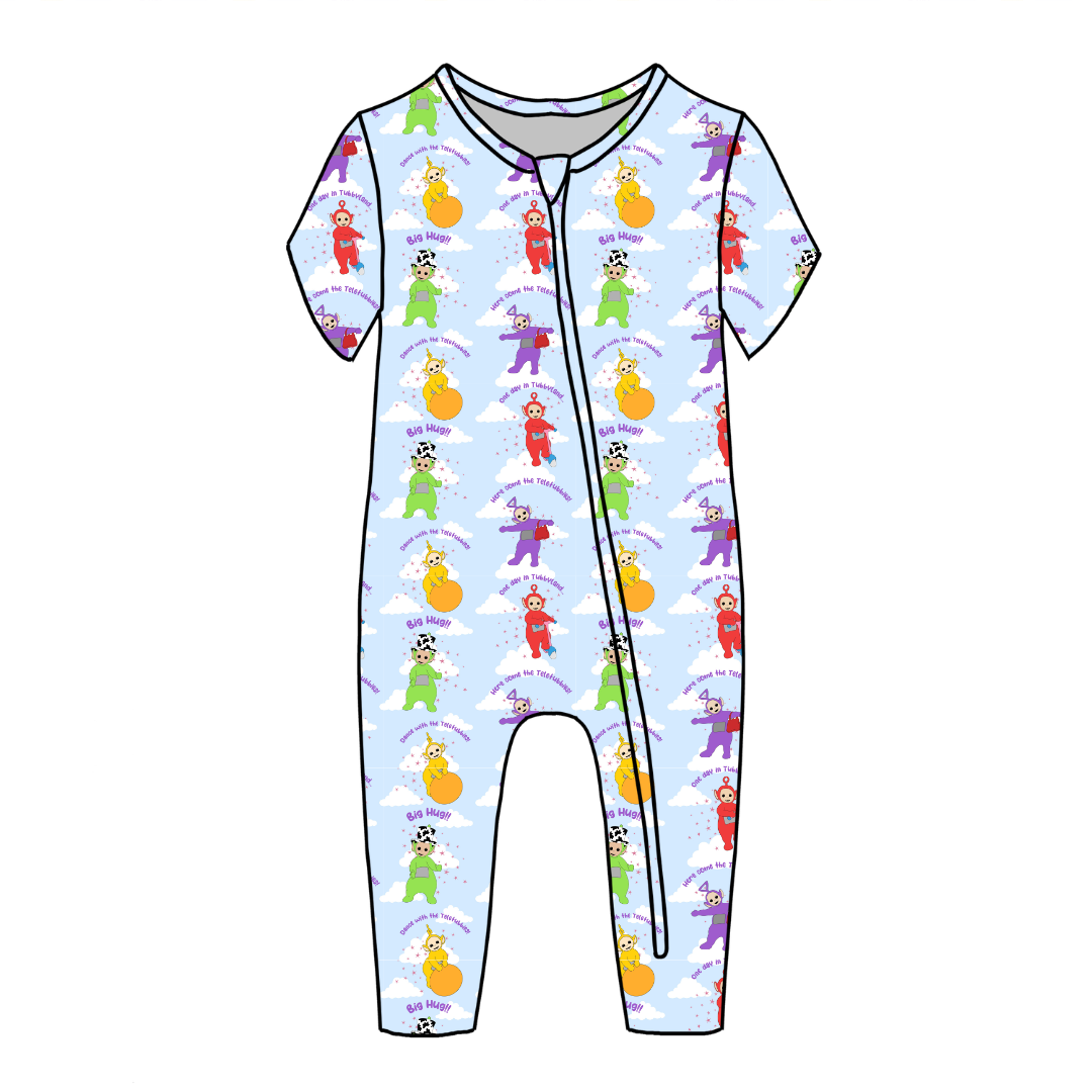 Big Hug - Dandelion Short Sleeve Sleeper Bamboo - PRE ORDER