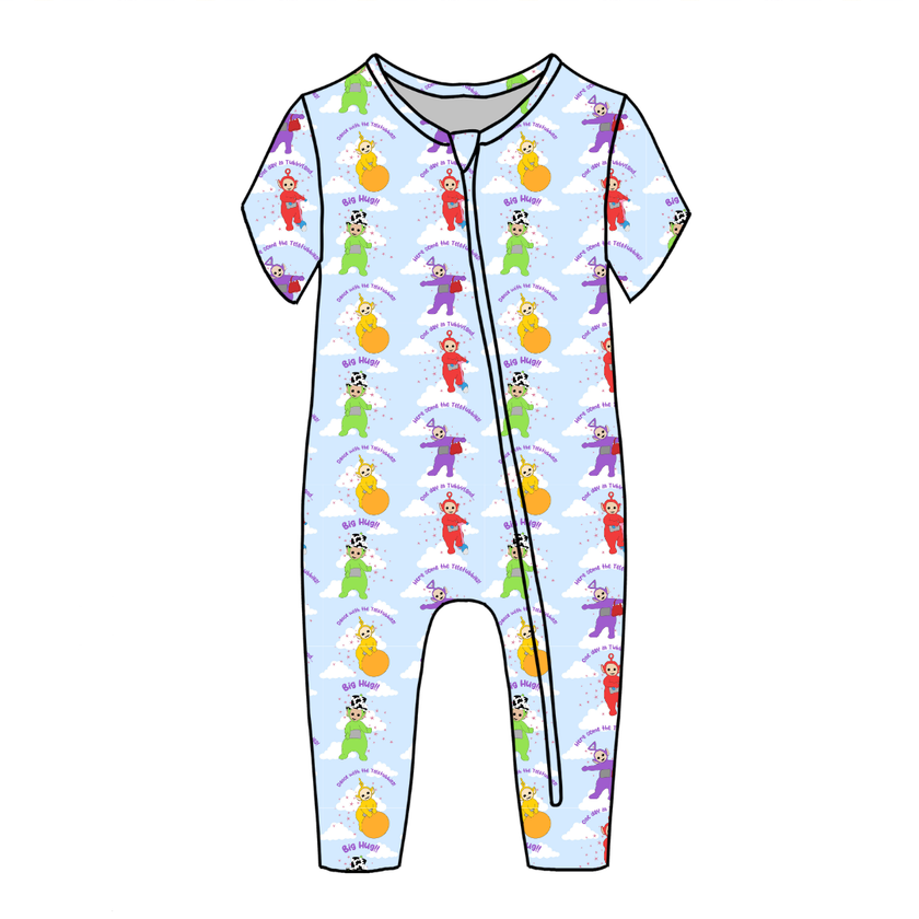 Big Hug - Dandelion Short Sleeve Sleeper Bamboo - PRE ORDER