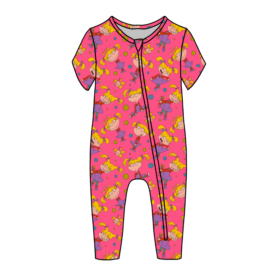 Angelic - Dandelion Short Sleeve Sleeper Bamboo - PRE ORDER