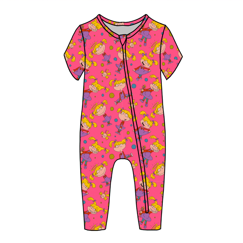 Angelic - Dandelion Short Sleeve Sleeper Bamboo - PRE ORDER