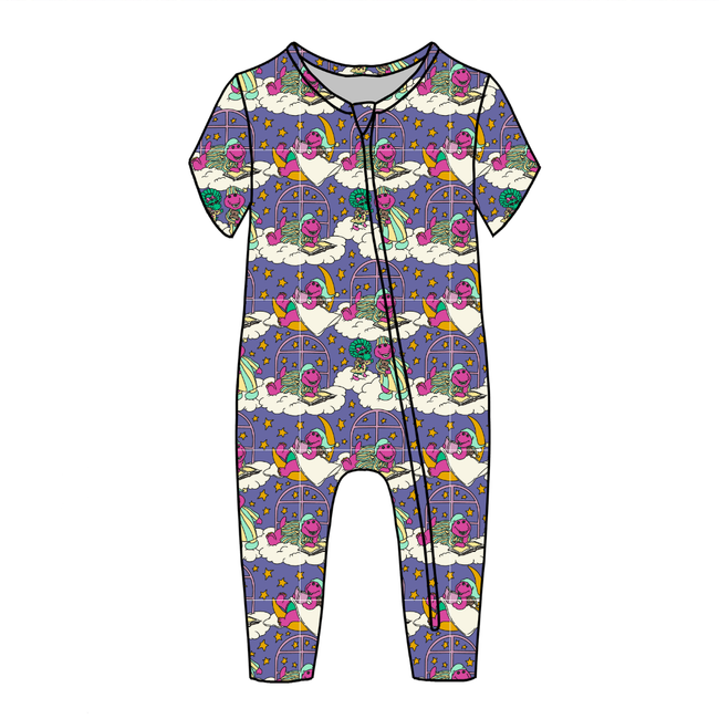 Sweet Dreams - Dandelion Short Sleeve Sleeper Bamboo - PRE ORDER