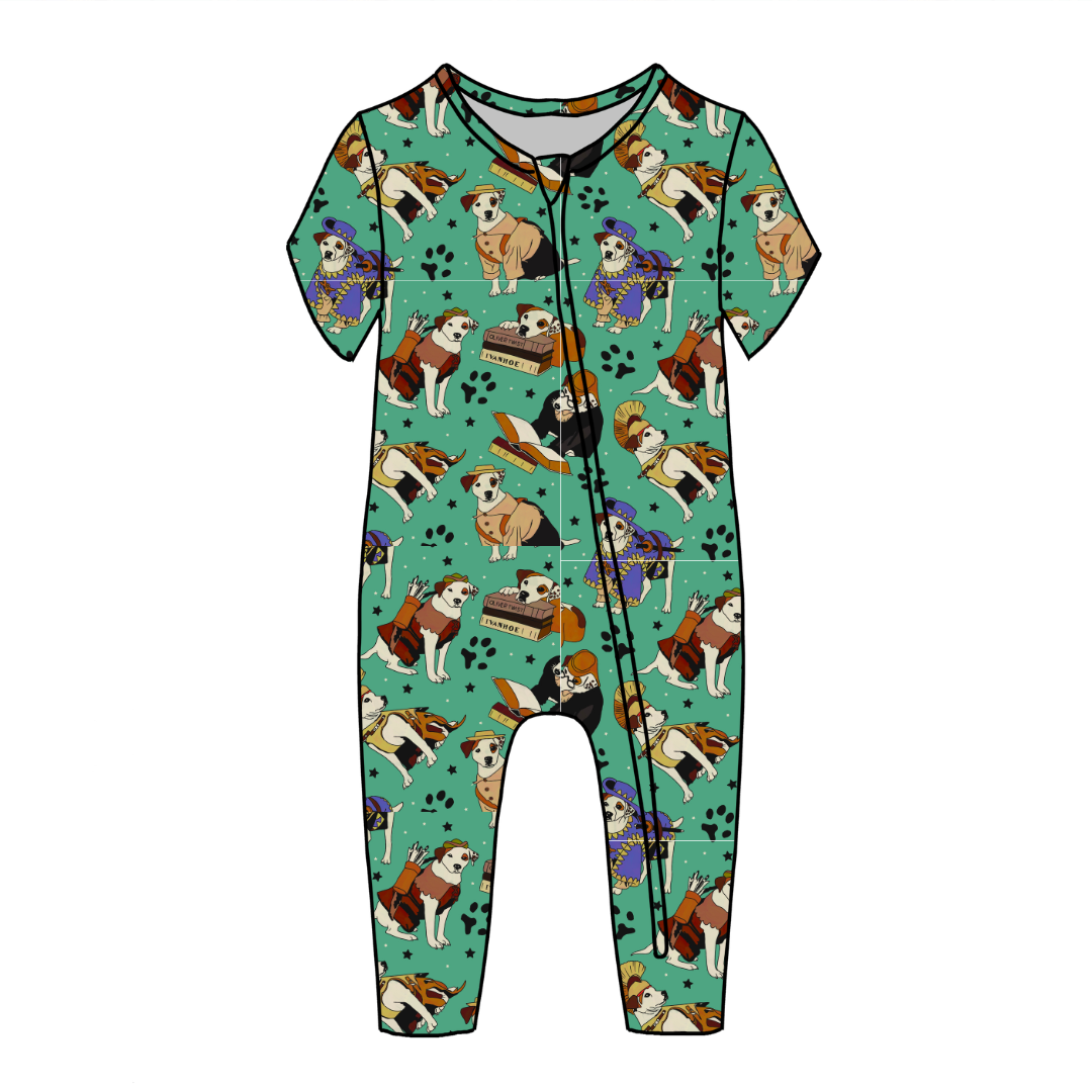 Wishbone - Dandelion Short Sleeve Sleeper Bamboo - PRE ORDER