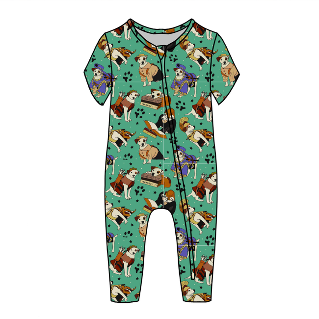 Wishbone - Dandelion Short Sleeve Sleeper Bamboo - PRE ORDER