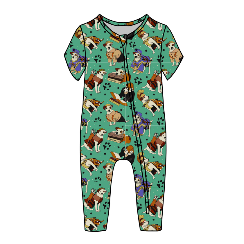 Wishbone - Dandelion Short Sleeve Sleeper Bamboo - PRE ORDER