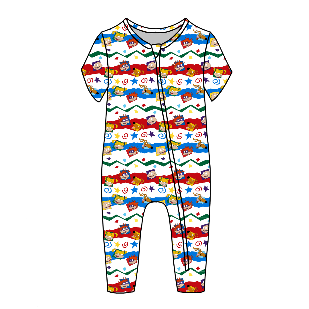 Stupid Babies - Dandelion Short Sleeve Sleeper Bamboo - PRE ORDER