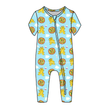 On the Island - Dandelion Short Sleeve Sleeper Bamboo - PRE ORDER