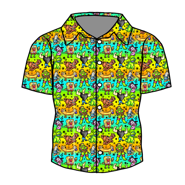Cartoons Dapper Short Sleeve Button Bamboo Shirt - PRE ORDER