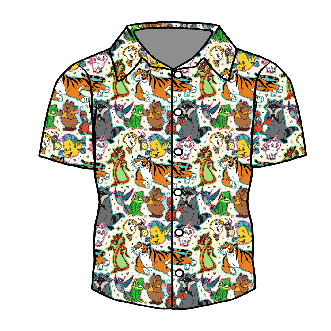 Sidekicks Dapper Short Sleeve Button Bamboo Shirt - PRE ORDER