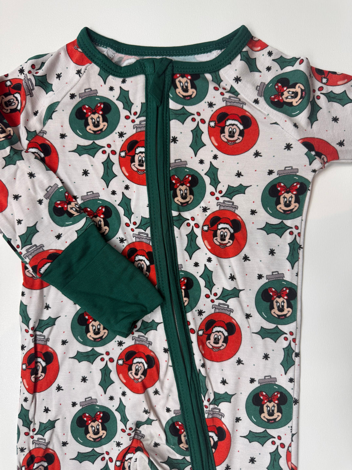 MOUSE ORNAMENTS - DREAMLAND LONG SLEEVE SLEEPER - BAMBOO