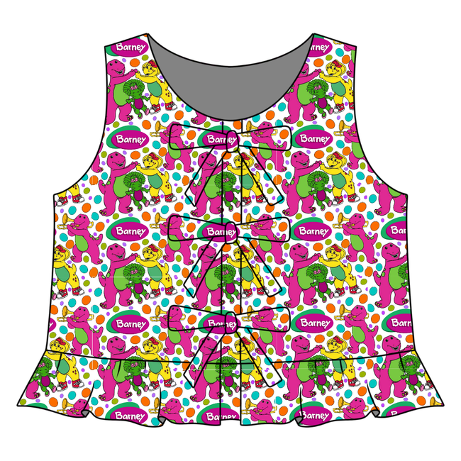 Gumdrops Blossom Girl's Front Tie Top - Knit - Pre Order