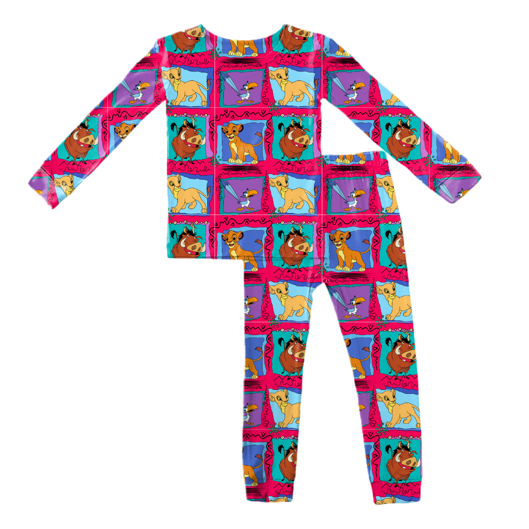 Safari Dreams - Slumber Bamboo Long Sleeve Pants Set - PRE ORDER