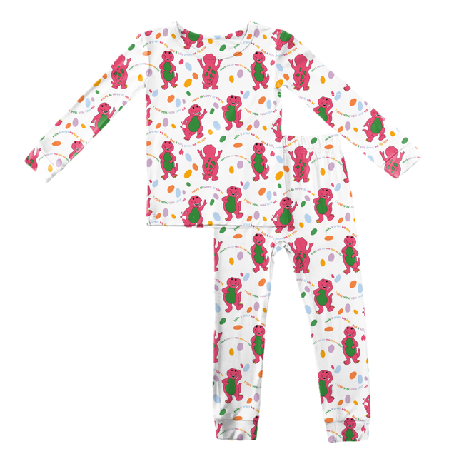 Dino Vintage Sheet - Slumber Bamboo Long Sleeve Pants Set - PRE ORDER