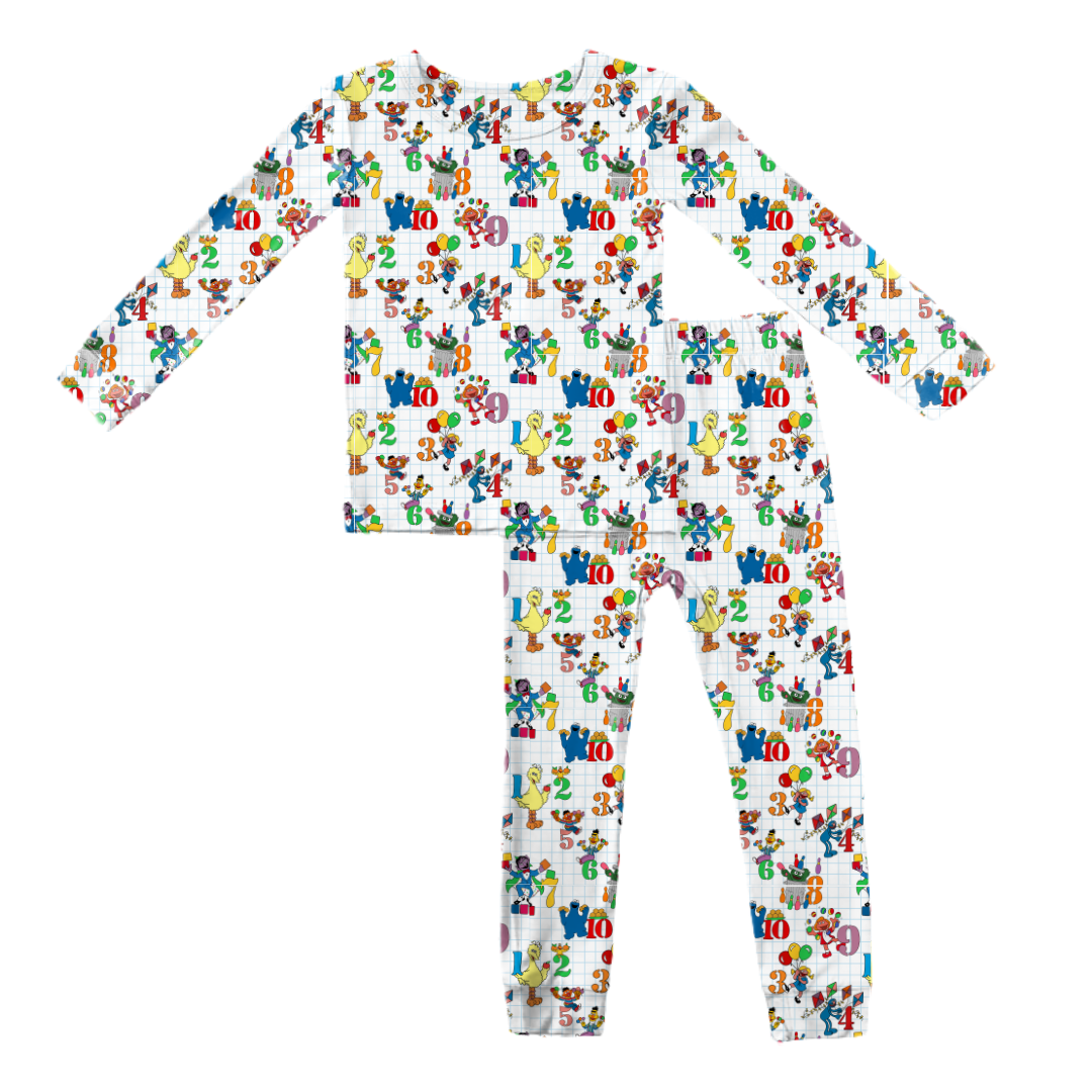 Number Street - Slumber Bamboo Long Sleeve Pants Set - PRE ORDER