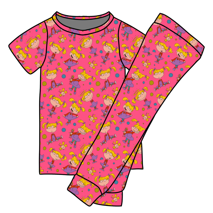 Angelic - Cozy Bamboo Short Sleeve Pants Set - PRE ORDER