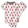 Dino Vintage Sheet - Cozy Bamboo Short Sleeve Pants Set - PRE ORDER
