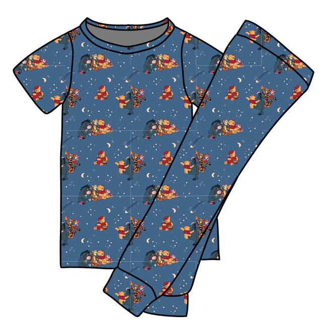 Hunny Dreams - Cozy Bamboo Short Sleeve Pants Set - PRE ORDER