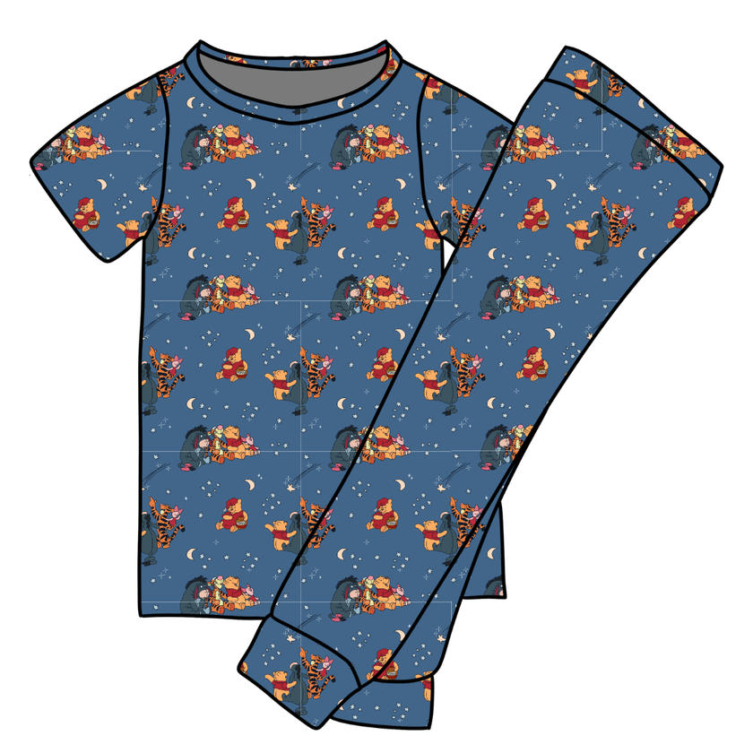 Hunny Dreams - Cozy Bamboo Short Sleeve Pants Set - PRE ORDER
