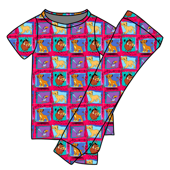 Safari Dreams - Cozy Bamboo Short Sleeve Pants Set - PRE ORDER