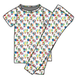 Number Street - Cozy Bamboo Short Sleeve Pants Set - PRE ORDER